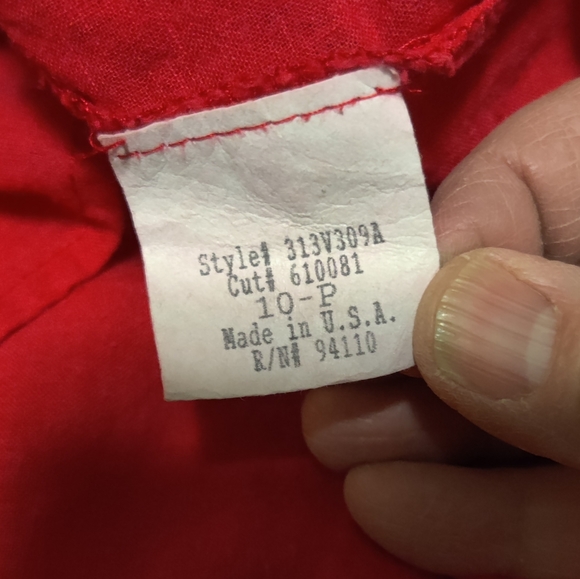 🗺️ Believe Petite Size 10P Pioneer Dress Sundress, Eyelet Fabric, Lined Vintage - Picture 10 of 13